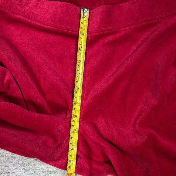 Style & Co. Sport, Red Velour Wide Leg Track Pants Elastic Waist Women’s X-Large - Picture 6 of 11